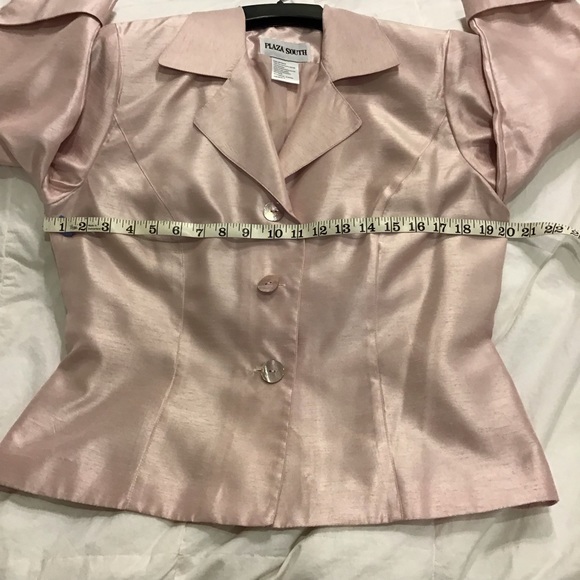 Vintage light pink jacket, 3/4 sleeve, size 8 - Picture 7 of 11